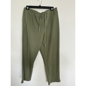 Caslon Green Knit LoungeWear Sweat Pants Size 1x Cozy Comfort Activewear Casual